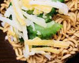 おやつラーメン●ゴーヤー&チーズかけ作り方3写真