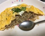 いわし缶混ぜご飯で和風オムライス作り方5写真