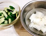 きゅうりと山芋の塩昆布だけ漬作り方1写真