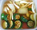 和風野菜マリネ☆うどんつゆ＋すし酢使用作り方4写真