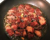 キノコの肉汁煮作り方1写真