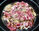 超簡単！きのこ入りつゆだく豚丼！作り方3写真