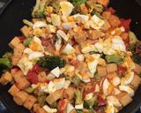 高野豆腐とゆで卵と緑黄色野菜のサブジ作り方5写真