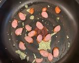 ソーセージ入りモッツァレッラトマトパスタ作り方4写真