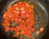 ソーセージ入りモッツァレッラトマトパスタ作り方5写真