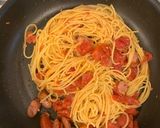 ソーセージ入りモッツァレッラトマトパスタ作り方6写真