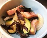 キクラゲとベーコンと野菜の炒め物作り方3写真