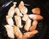 鶏むね肉生姜酢あんがらめ作り方3写真