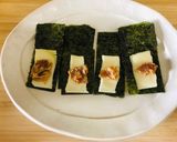 おつまみに☆奈良漬チーズ海苔巻き作り方1写真