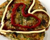 簡単♡卵なし♡カリッふわっなお好み焼き作り方8写真