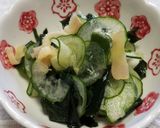 箸休め♪わかめ・きゅうり・生姜ポン酢和え作り方3写真