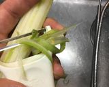 酒の肴にセロリの七味風味きんぴら作り方2写真