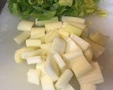 酒の肴にセロリの七味風味きんぴら作り方3写真
