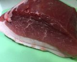 豚モモ肉 かたまり 角煮風 クレソン添え作り方1写真