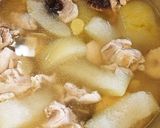 やさしい♡冬瓜と鶏肉のおかずスープ作り方10写真
