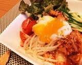 ヘルシー♪豆腐そうめんでビビン麺風作り方4写真