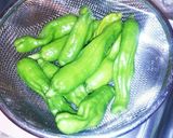 しし唐の豚肉巻き❤作り方1写真