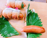 お弁当やおつまみ✨ソーセージのちくわ巻き作り方5写真