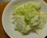 簡単 茹でキャベツの挽肉あんかけ作り方1写真