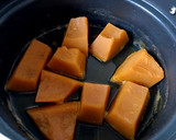 我が家のかぼちゃの煮物。醤油なしで作り方4写真