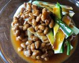 三河屋の煮ぬき汁でつくる納豆うどん作り方4写真