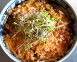 揚げ玉モヤシの玉子とじうどん作り方10写真
