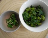 つるむらさきとオクラのネバネバ納豆和え作り方1写真