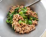 つるむらさきとオクラのネバネバ納豆和え作り方2写真