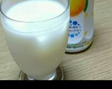 カルピス完熟白桃牛乳水割りジュース作り方10写真