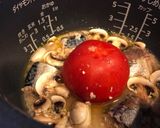 サバ缶とトマトの炊飯ピラフ作り方2写真