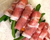 豚もも薄切り肉人参といんげん巻き♪甘辛♪作り方3写真