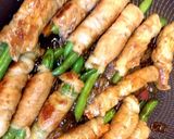 豚もも薄切り肉人参といんげん巻き♪甘辛♪作り方6写真