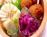 女子中学生　玄米弁当　鶏つくね　詰め方作り方6写真