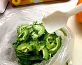 アイラップでゴーヤとパプリカの塩昆布和え作り方2写真