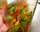 アイラップでゴーヤとパプリカの塩昆布和え作り方8写真