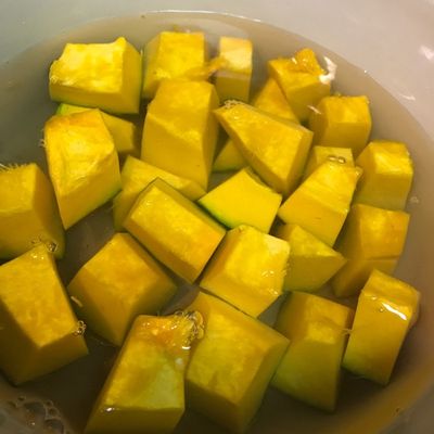 かぼちゃとなす きのう何食べた？ かぼちゃとなすの煮物 by ごろ太くん