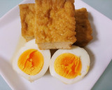 作り置き☆味が染みてる厚揚げと卵の煮物作り方4写真