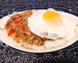 超簡単☆牛ひき肉でガパオライス作り方5写真