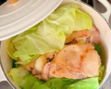 鶏肉とキャベツ、アスパラガスの蒸し焼き作り方8写真