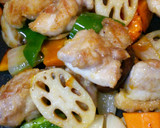 鶏肉と野菜のとろ～り甘酢あんかけ☆作り方6写真