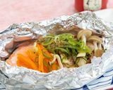 オリーブペーストの鮭ホイル焼き作り方6写真