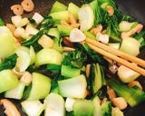 豆腐と小松菜、海老のうま煮♡作り方4写真