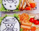 ONE PIECE☆キャラ弁☆海賊旗☆作り方2写真