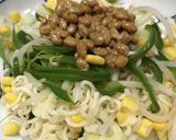 サッポロ一番で納豆コーンの冷ラーメン作り方6写真