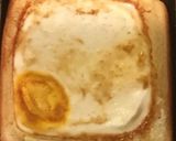 くり抜き食パンの卵チーズハムトースト作り方8写真