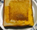くり抜き食パンの卵チーズハムトースト作り方9写真