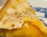 くり抜き食パンの卵チーズハムトースト作り方12写真