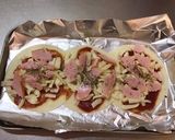超簡単☆チーズとろける餃子ピザ作り方3写真