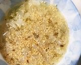 チーズイン磯部いももちと野菜の塩ダレ炒め作り方1写真