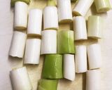 豚ばら肉の塩ねぎ巻き作り方1写真
